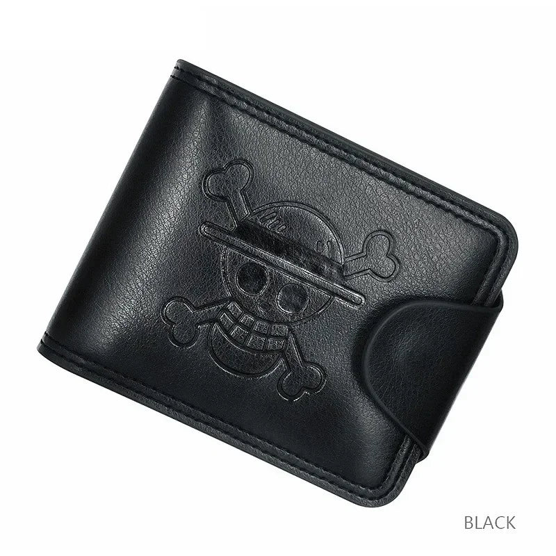 Skull Crest Bifold Wallet With Card Slot Organization