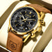 Premium Chronograph Watch for Daily Luxury Use - Black Gold