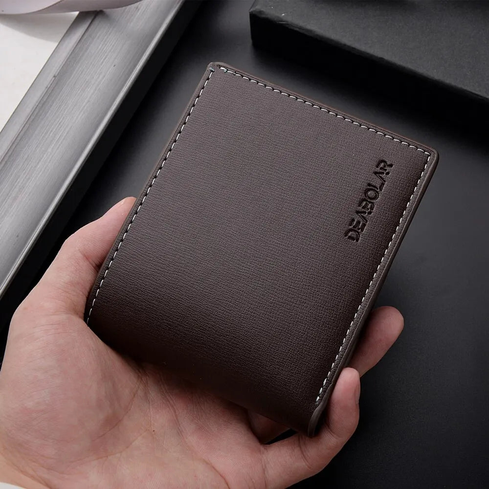 Folding Card Wallet with Slim Profile and Card Holder