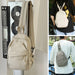 Crossbody Bag Nylon with front pocket everyday carry - Khaki
