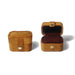 Jewelry Box Compact Ring Storage Case for Studs Mini - Brown