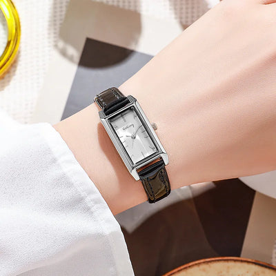 Rectangular Case Watch with Quartz Movement Classic