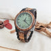 Vintage Wrist Watch with Strap Quartz Movement - Gold