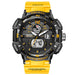 Rugged Dual Display Sports Watch with World Time - Orange