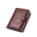 Slim Pop Up RFID Card Wallet Minimalist Design Everyday - Red