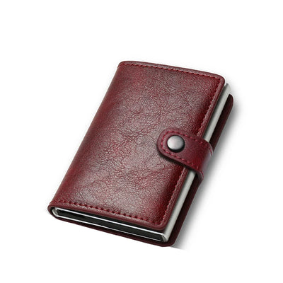 Minimal Card Holder Wallet with Quick Pop Up Access - WO2MEN