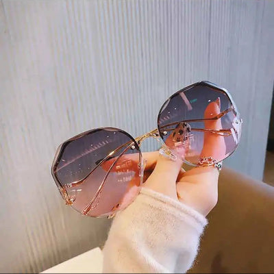 Sunglasses Polygon Frame with Curved Edges for City - WO2MEN