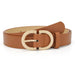 Women Belt with Simple Buckle for Jeans Fashion - A Camel