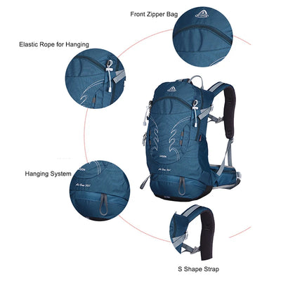 Backpack External Frame Hiking Bag Waterproof