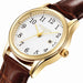 Luxurious Womens Leather Strap Quartz Watch With Date - Chzb