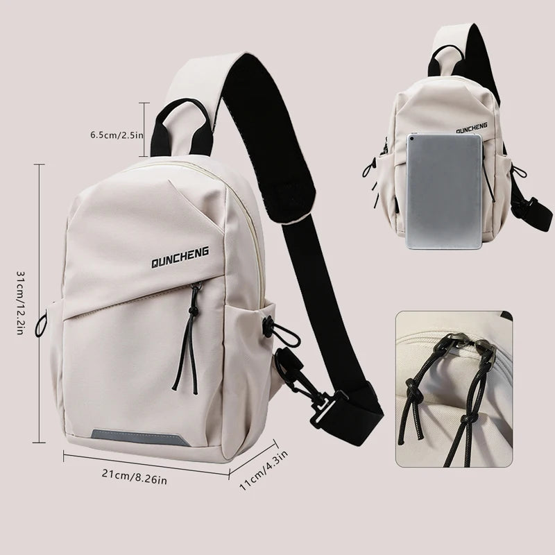 Crossbody Bag Nylon with front pocket everyday carry