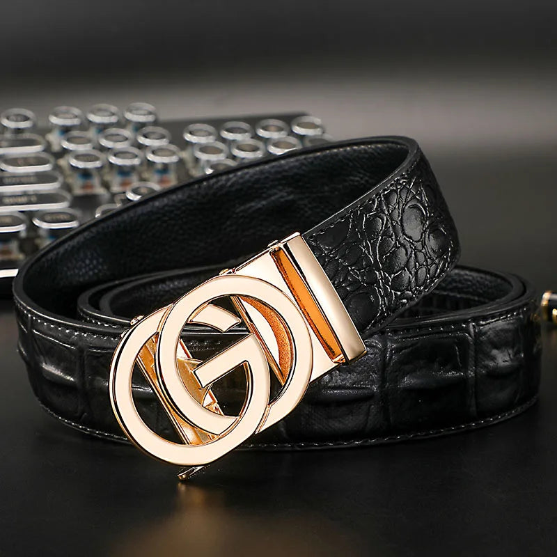 Belt with Double Ring Buckle and Minimal Design