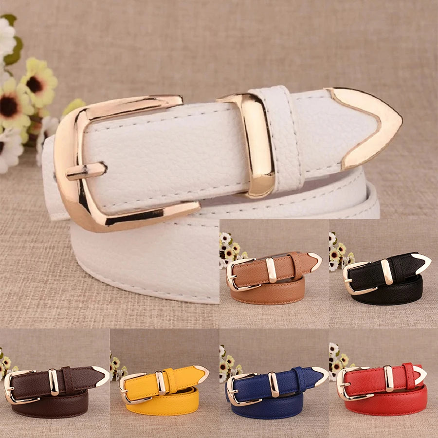 Belt with Pin Buckle Solid Strap