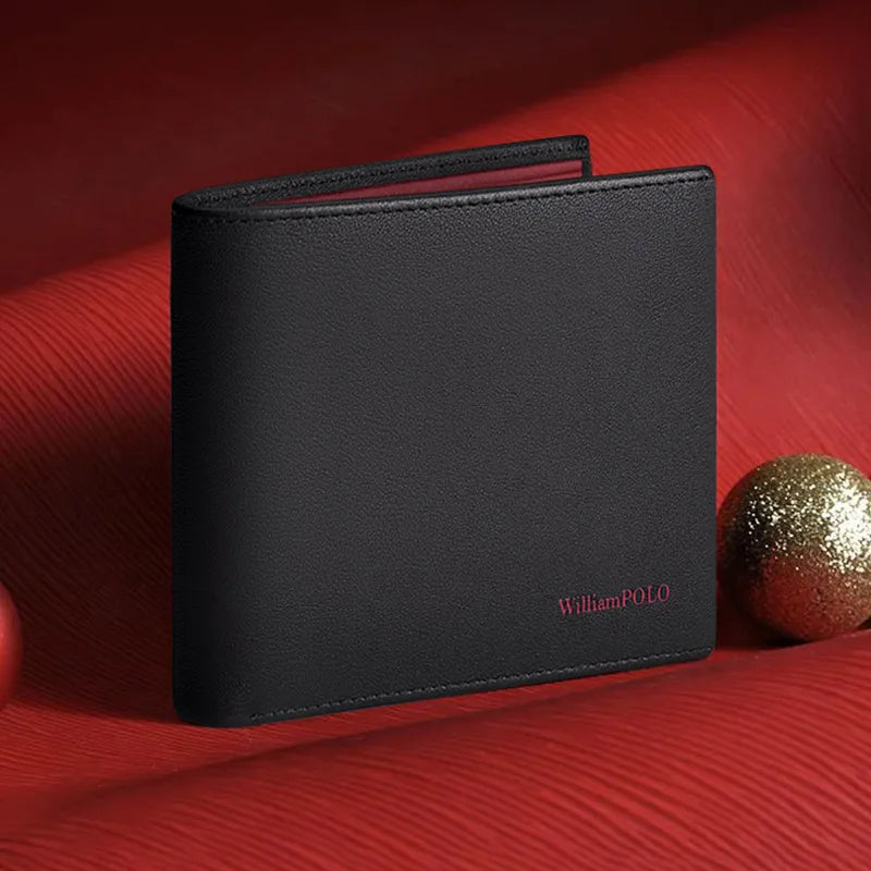 Wallet with Card Slots And Note Compartment ID Window