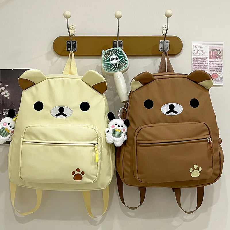 Backpack Bear Design Anime Theme for Daily Use