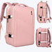 Backpack with Expanding Design for Tech Travel Everyday - Pink
