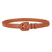 Buckle Belt with Wide Waistband for Everyday Wear - Brown