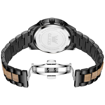 Chronograph Wristwatch with Moon Phase and Date