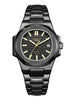 Automatic Stainless Steel Wristwatch With Date Display - Black