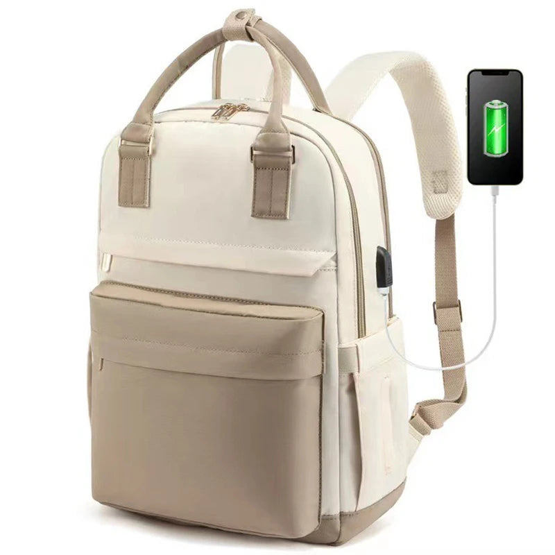 Backpack with USB Port Large Capacity Laptop Bag