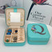 Jewelry Box Organizer with Mirror Portable Storage Case - Q