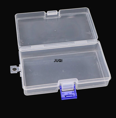 Transparent Plastic Jewelry Storage Box Rectangle Case