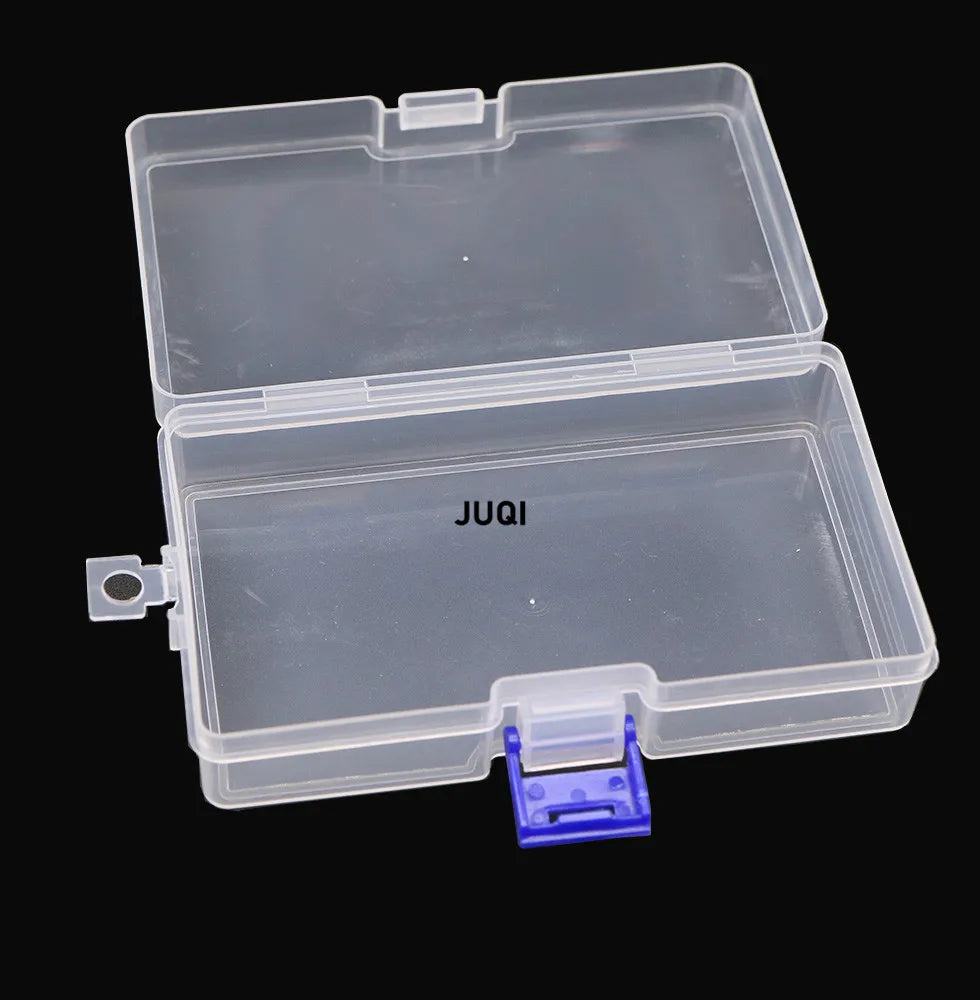 Transparent Plastic Jewelry Storage Box Rectangle Case