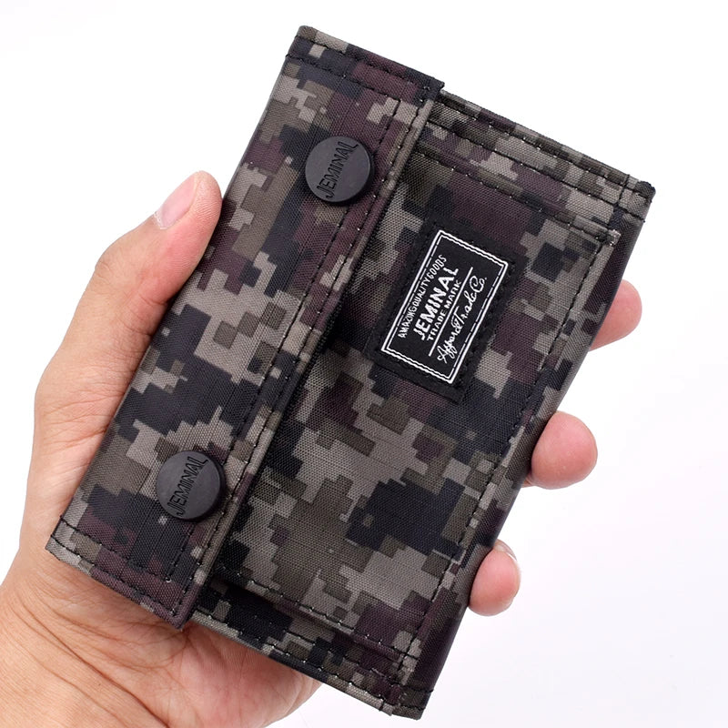 Tactical Camouflage Wallet with Card Slots Closure