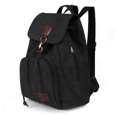 Backpack Softback Vintage Travel for Everyday Use - Black