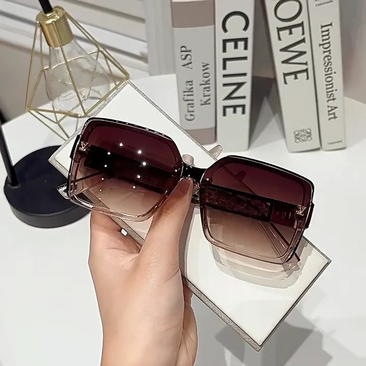 Luxury Square Sunglasses with Gradient Lenses