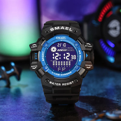 Sport Digital Watch with Backlight Chronograph