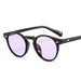 Sunglasses Circular UV400 - Black Purple