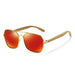 Sunglasses Rectangle Polarized UV400 Eyewear Pro - Red