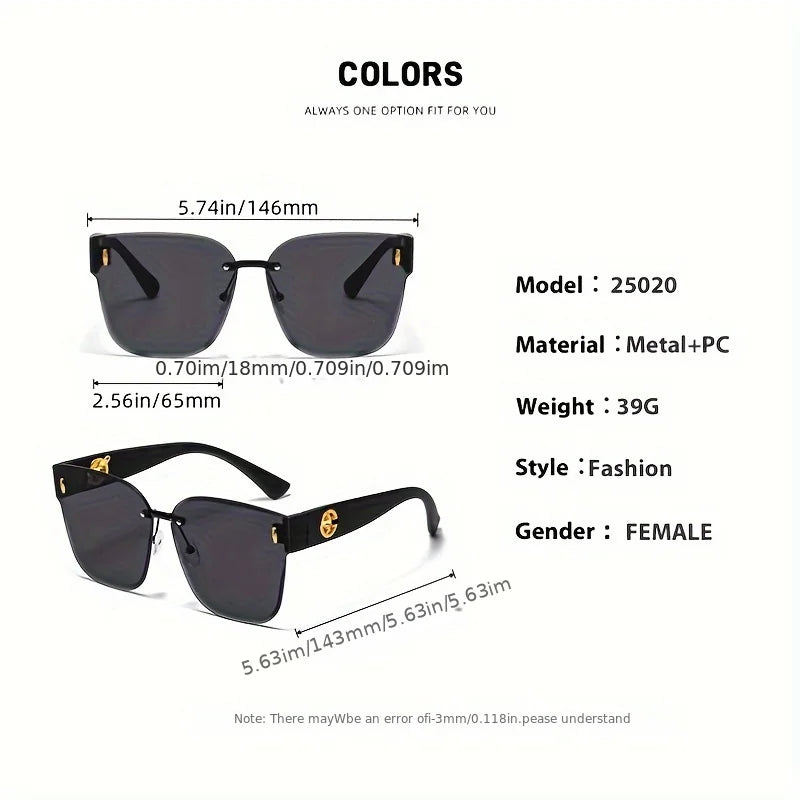 Gradient Large-Frame Sunglasses With Patterned Temples - WO2MEN