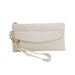 Long Design Wallet with Zipper Pocket Card Holder - White