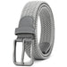 Elastic Braided Belt with Micro Adjustable Buckle - Grey