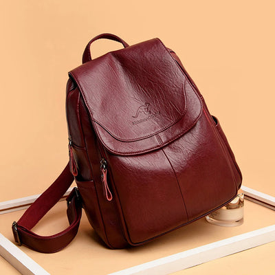 Backpack with Front Flap Pocket And Side Pockets