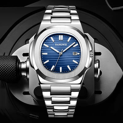 Men Watch with Date Window Water Resistant Build