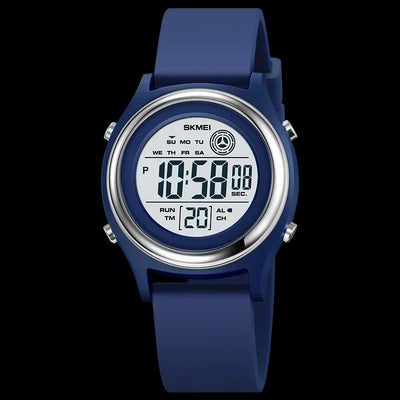 Digital Stopwatch Watch with 50M Water Resistance - Blue