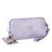 Handbag with Crossbody Strap Compact Rectangular Design - Pearlescent Purple