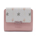 Floral Leaf Wallet with Card Holder Clasp Everyday - Pink