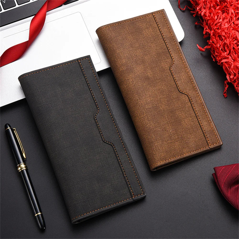 Long Wallet with Multiple Card Slots And Zipper Pocket