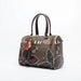 Refined Jacquard Motif Bowling Handbag with Tassel - N