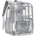 Transparent Backpack Large Capacity with Pockets - Grey
