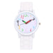 Watch Pencil Design Digital Quartz Movement Everyday - White