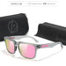 Sunglasses Square Frame Polarized UV400 Outdoor - Mirrored Pink