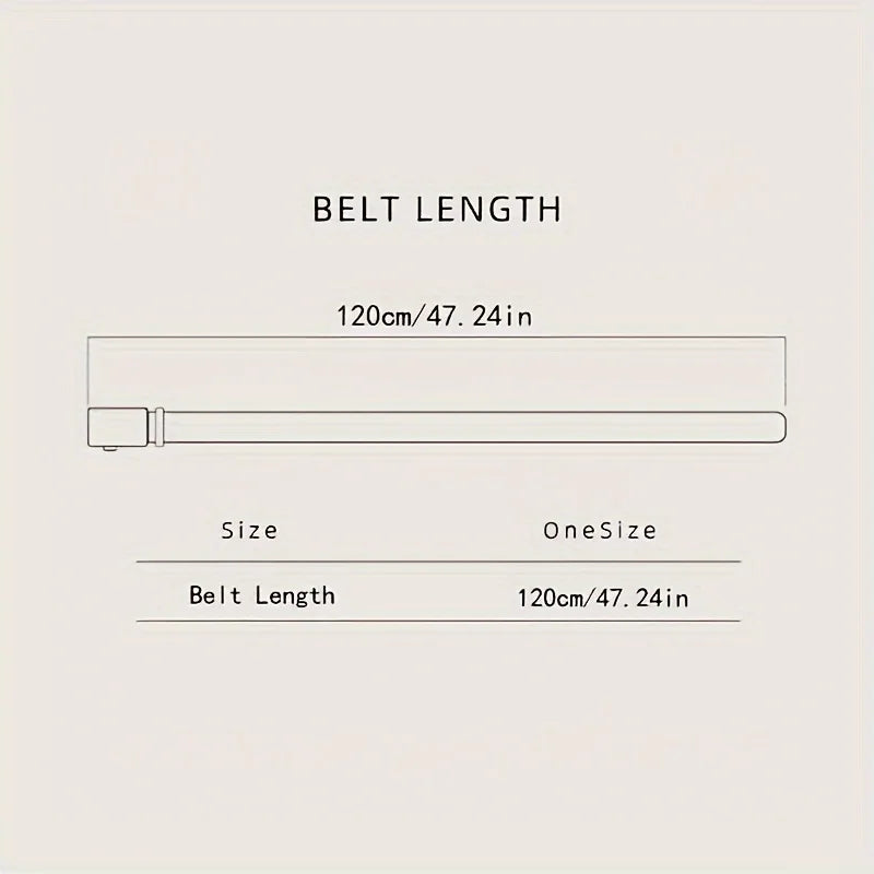 PU Leather Belt Automatic Buckle