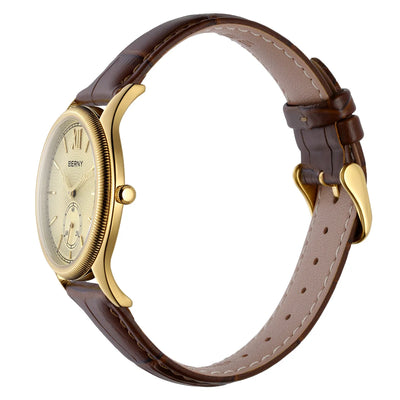 Ultra Thin Classic Dress Watch with Buckle Strap