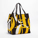 Abstract Joy Tote Large Capacity Handbag for Everyday - Yellow