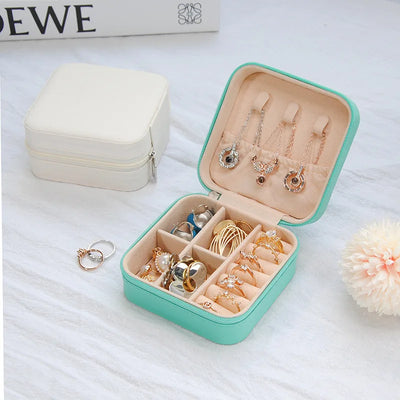 Portable Travel Jewellery Box Organizer Case Compact